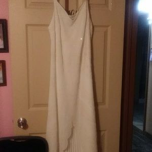 Off White sparkly evening gown